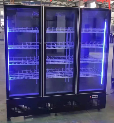 공기 냉각 유리 문 수직 직립 음료 맥주 와인 냉장고 캐비닛 냉장고