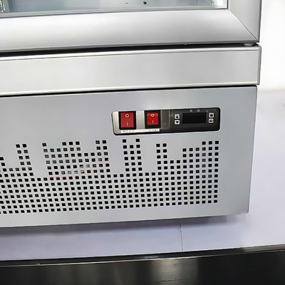 OEM 슈퍼마켓 음료 냉장고 다 기후 냉각과 흰 유리 문