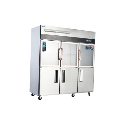 220V-240V 상공층 스테인리스 스틸 리치 인 냉장고 상업용 부엌